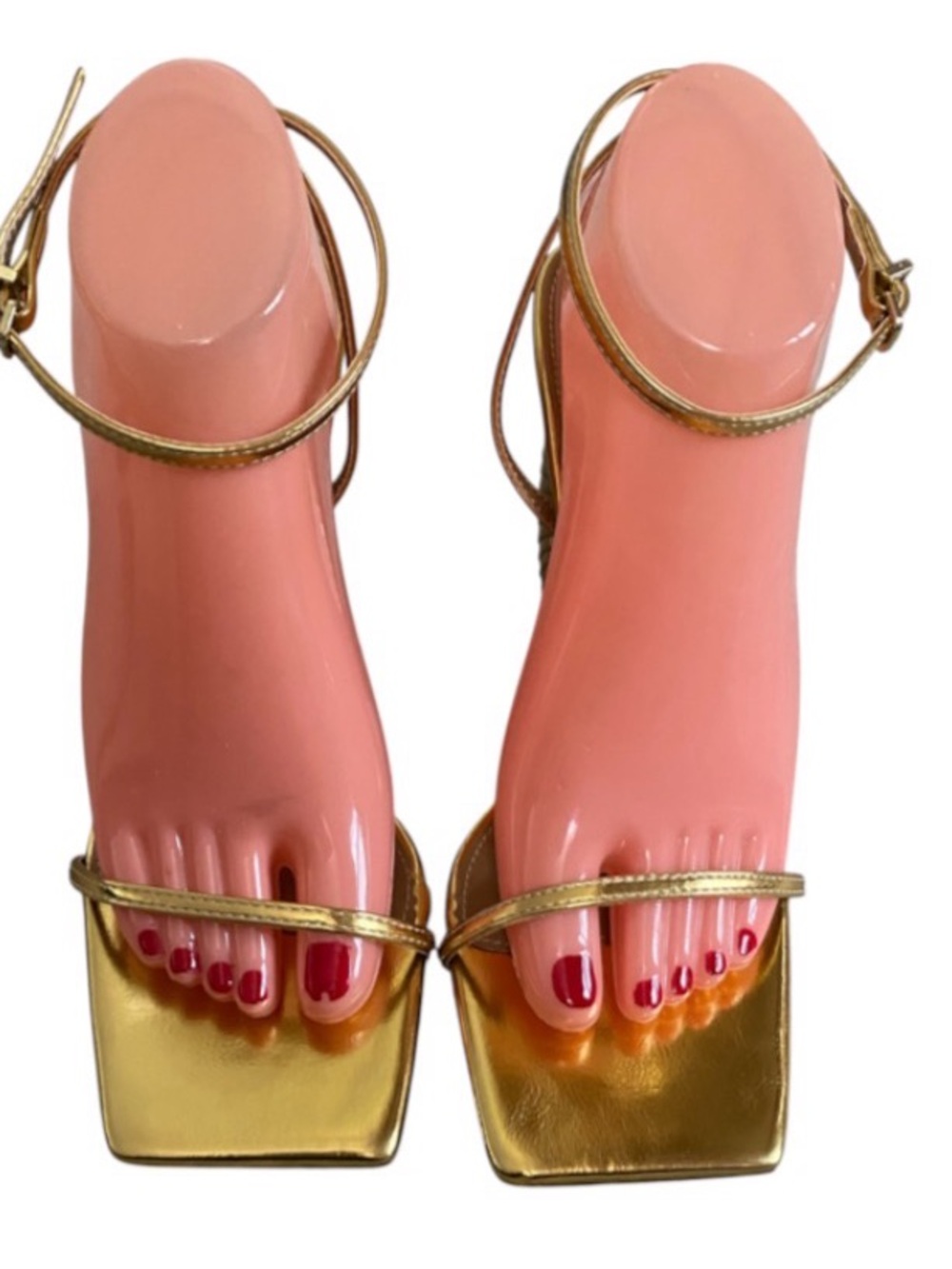Fashion Nova All About It Heeled Gold Sandals